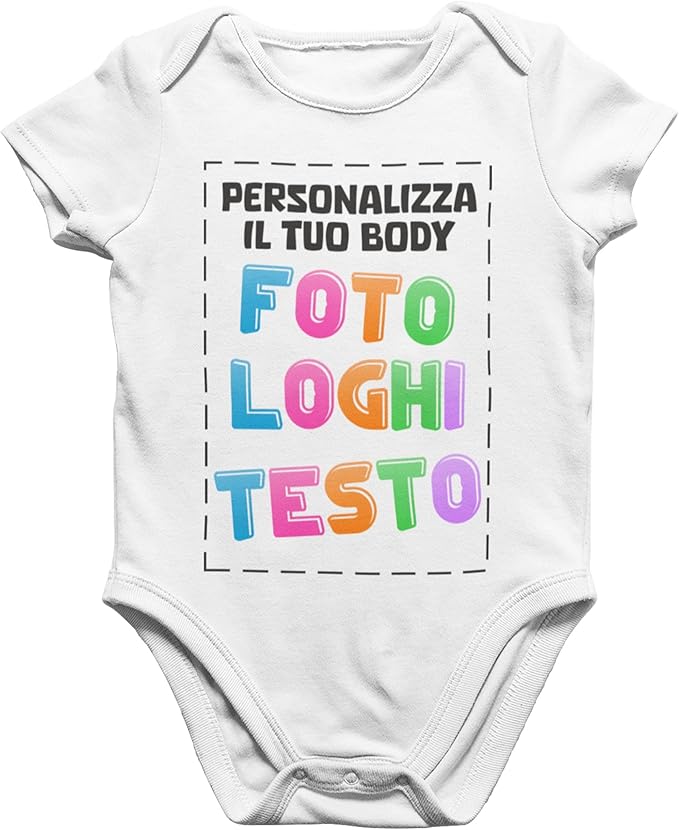 BODY NEONATO CON STAMPA PERSONALIZZATA